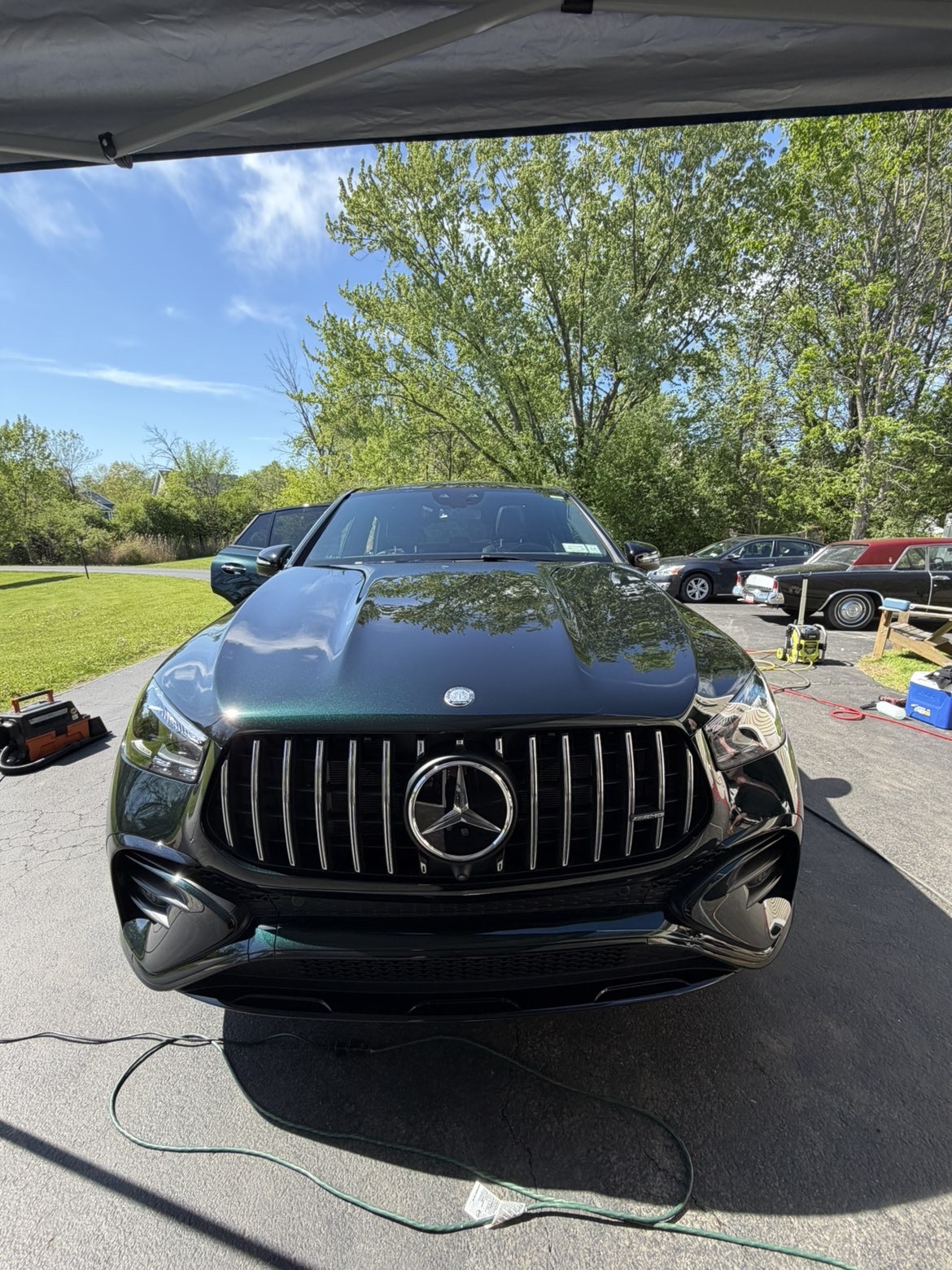 Mercedes GLE exterior gleaming