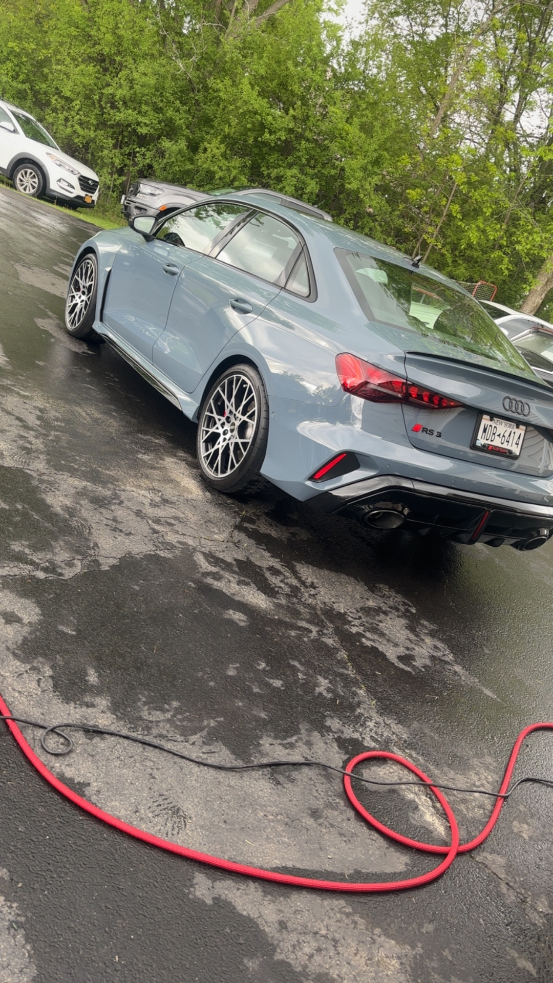 Freshly detailed Audi RS3