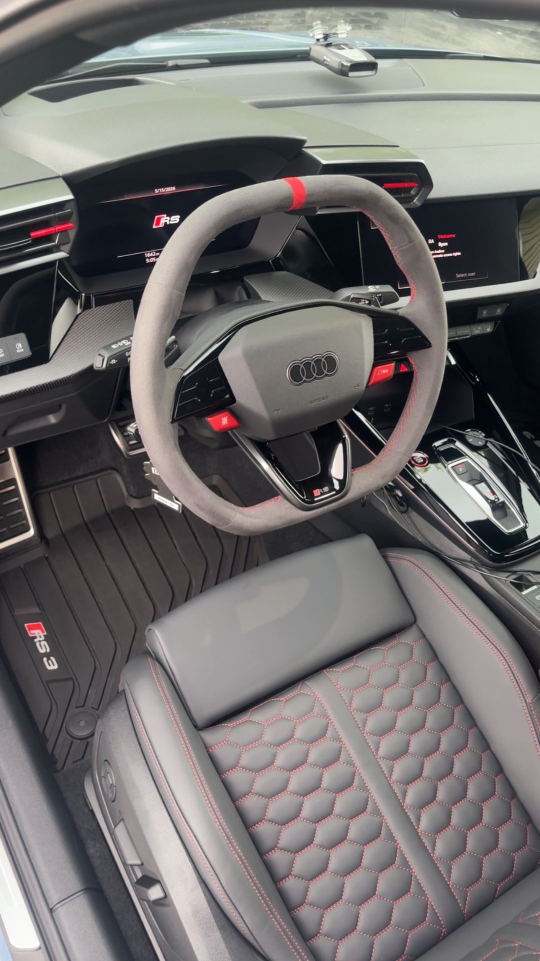 Audi RS3 interior detailed
